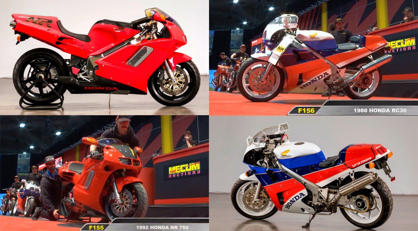Honda's RC40 and RC30 are now among the most sought-after collectibles. What a difference an auction makes.