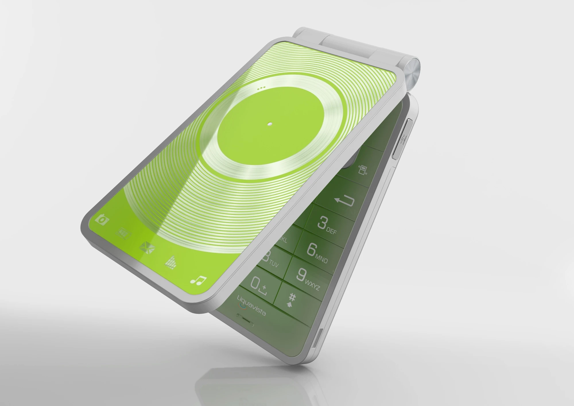 Liquavista's electrowetting display in use on a cell phone
