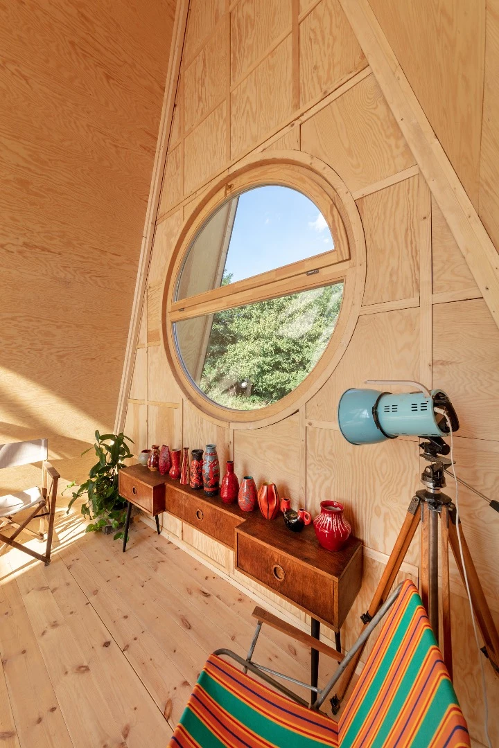 Grand Cabin Club's classic A-shape design is meant to invoke nostalgia