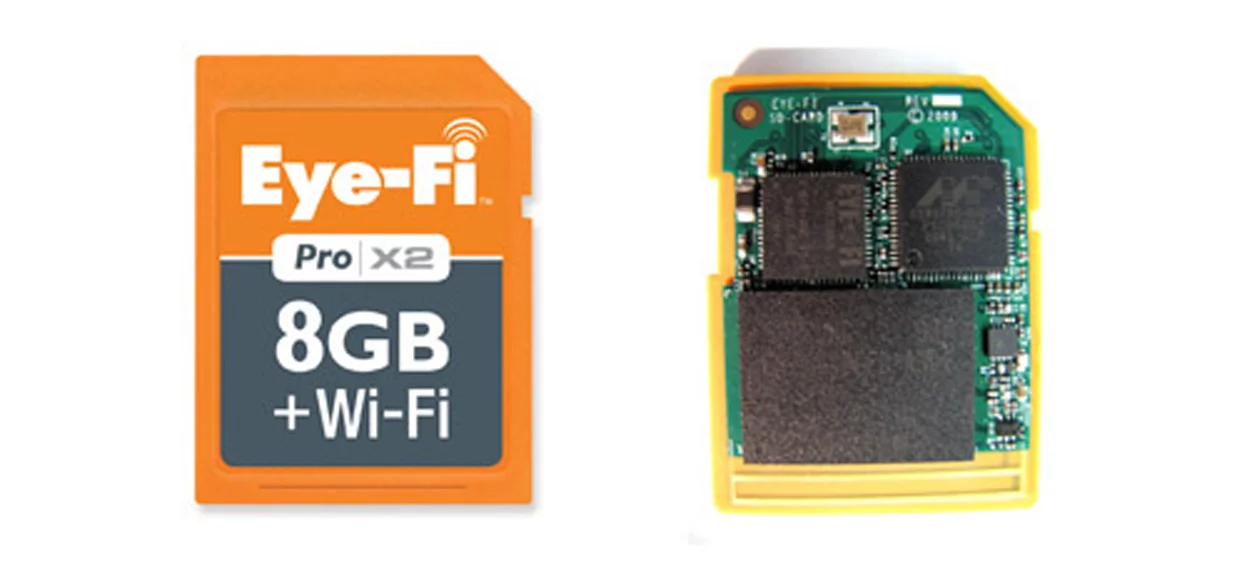 The Eye-fi Pro X2 SD card featuring Endless Memory Mode