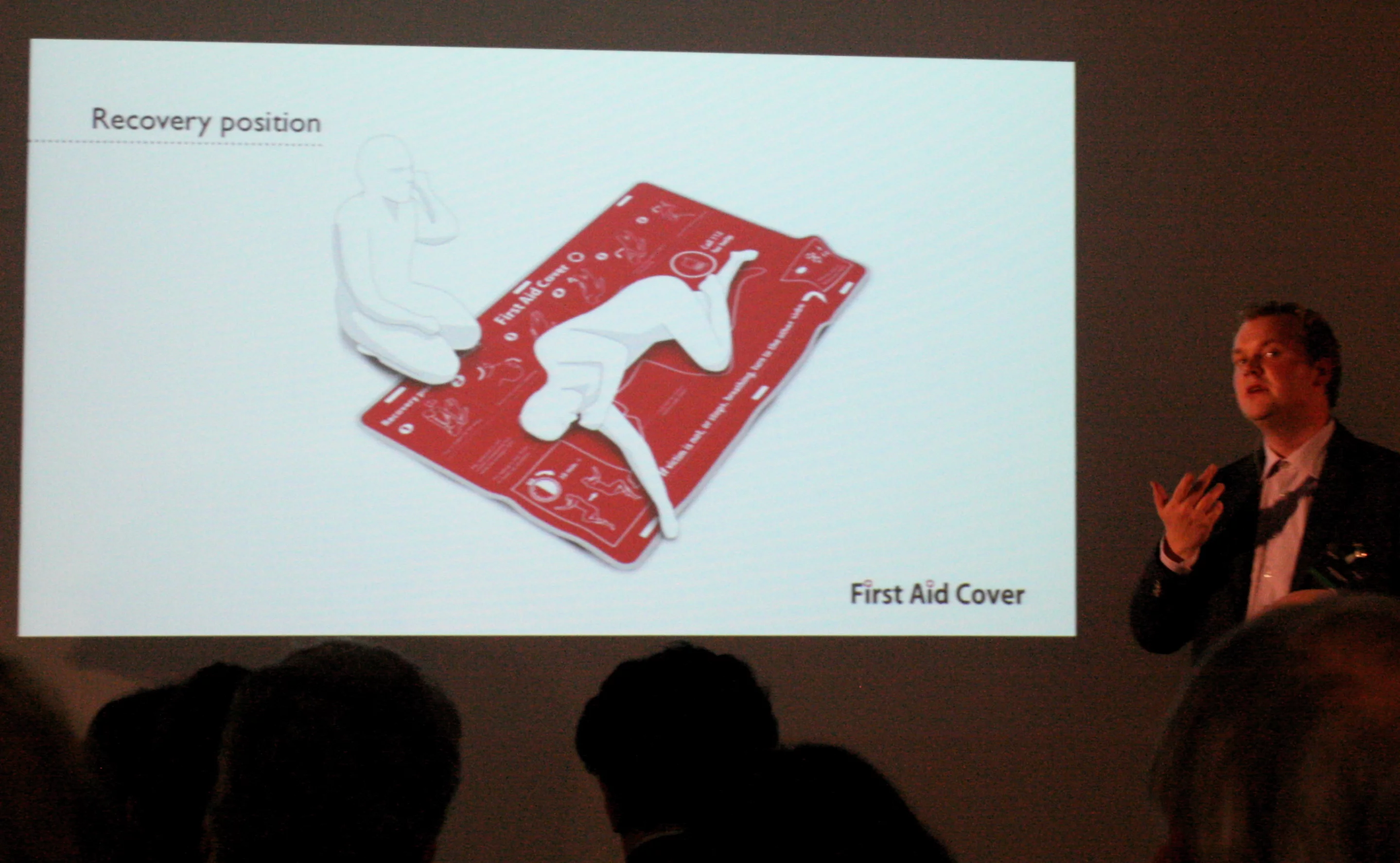 First Aid Cover by Finnish student Jussi Koskimaki is a practical CPR and first aid manual for emergency situations