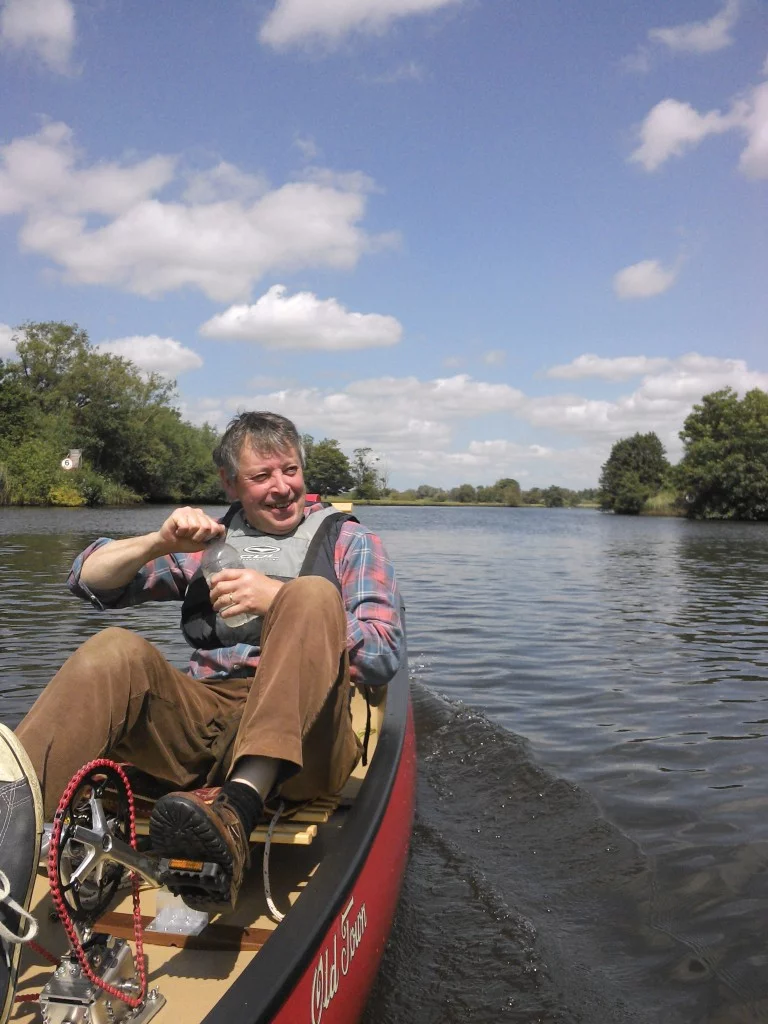 Pedaling keeps the passengers' hands free to do other things