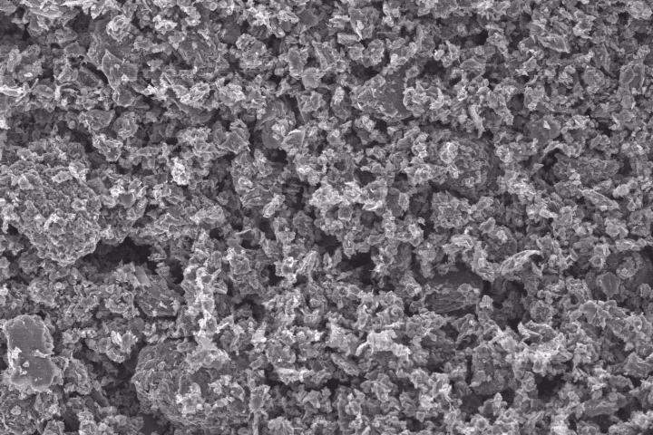 C-seal F carbon, magnified 200 times