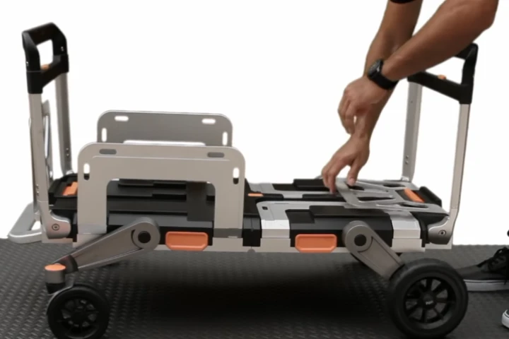 The Erovr transforms to provide multiple ways of wheeling gear around