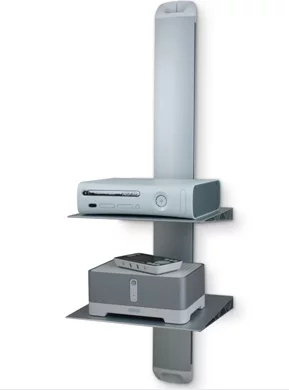 The Atdec Telehook TH-AN-CM is a slim profile cable management solution that reduces visual clutter and holds up to four shelves