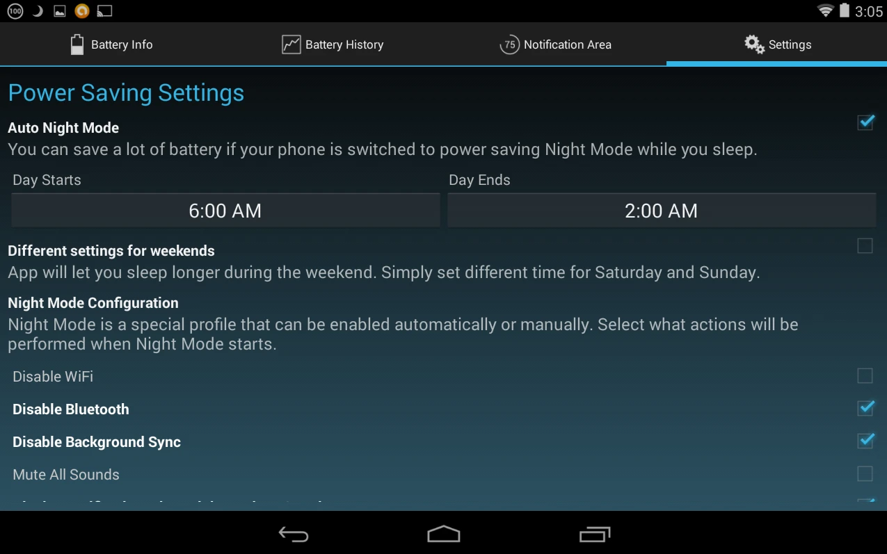 Battery Widget Reborn has a lot of settings and features for users who want more control over the battery