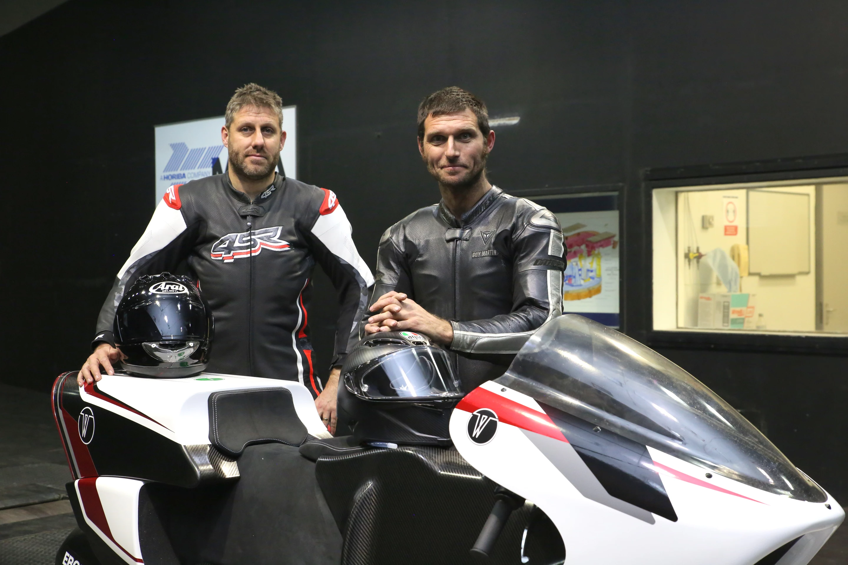 Rob White with Guy Martin at the MIRA wind tunnel
