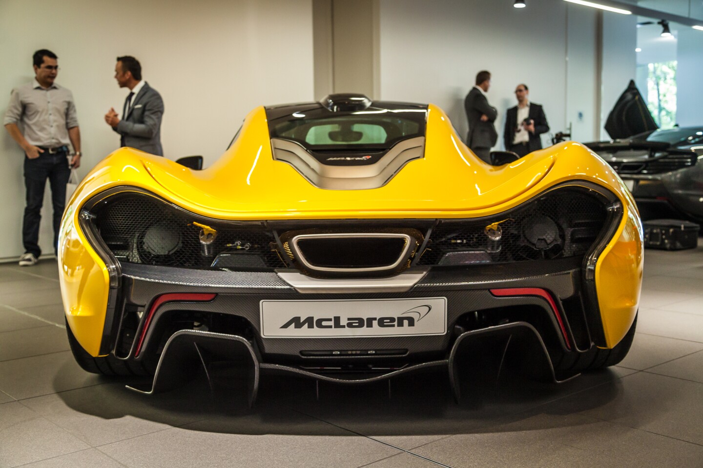 As well as providing downforce, the P1's aerodynamics are focused on cooling the 3.8-liter V8 (Photo: Loz Blain/Gizmag.com)