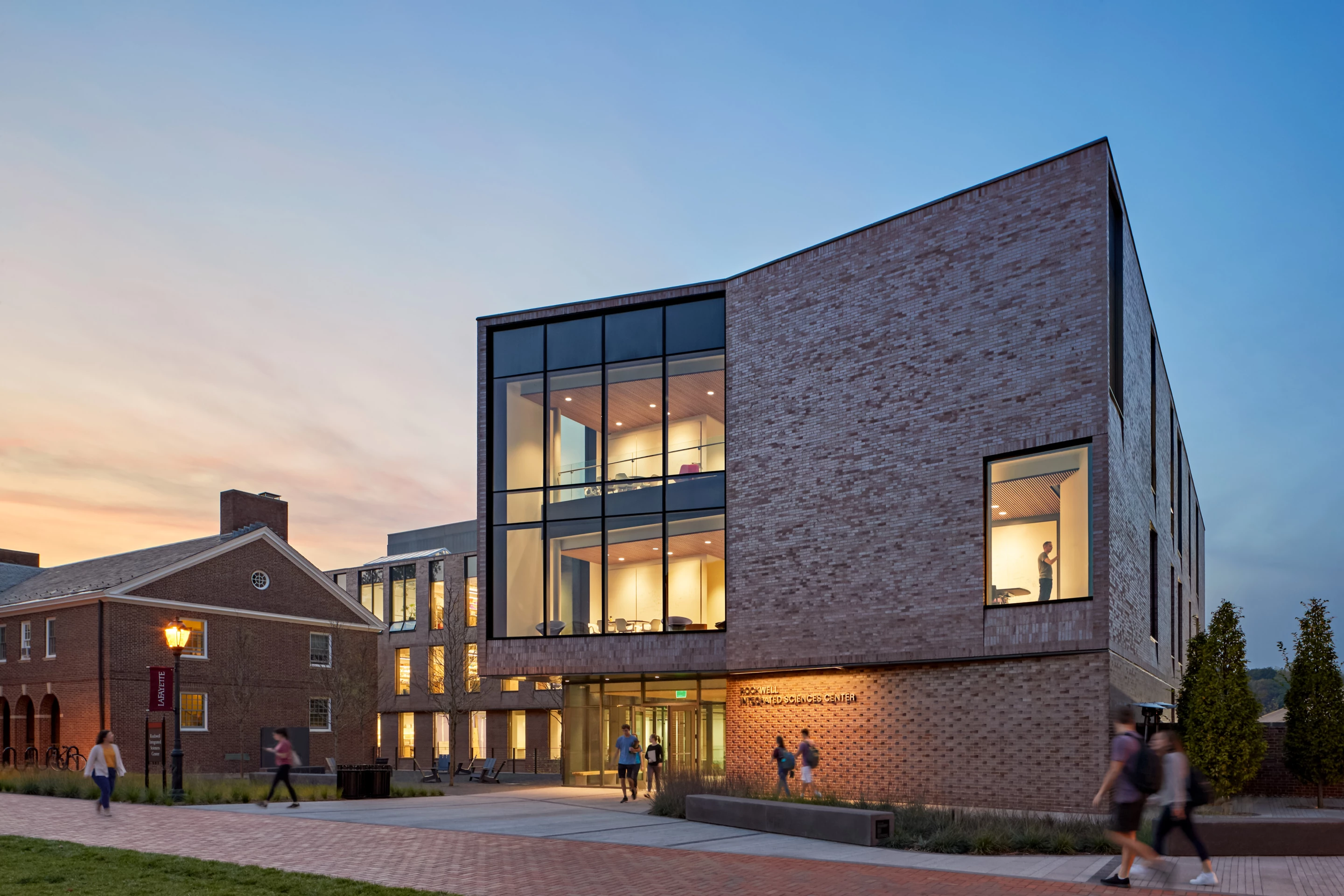 Lafayette College Rockwell Integrated Sciences Center was designed by Payette and is located in Easton, Pennsylvania