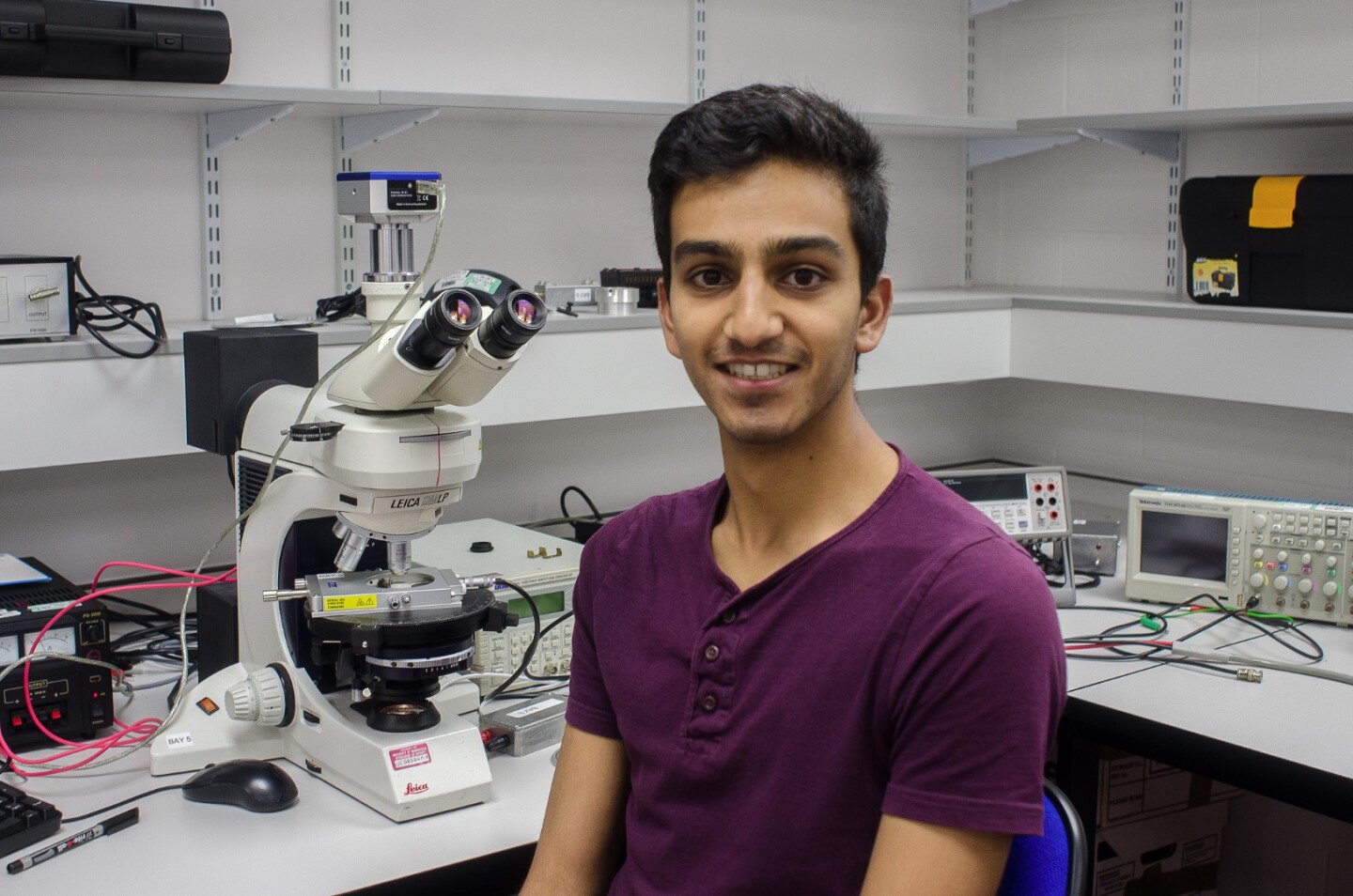 Devesh Mistry, a postgraduate research student at the University of Leeds, has been conducting research on liquid crystal to produce a completely adjustable artificial lens for the eye