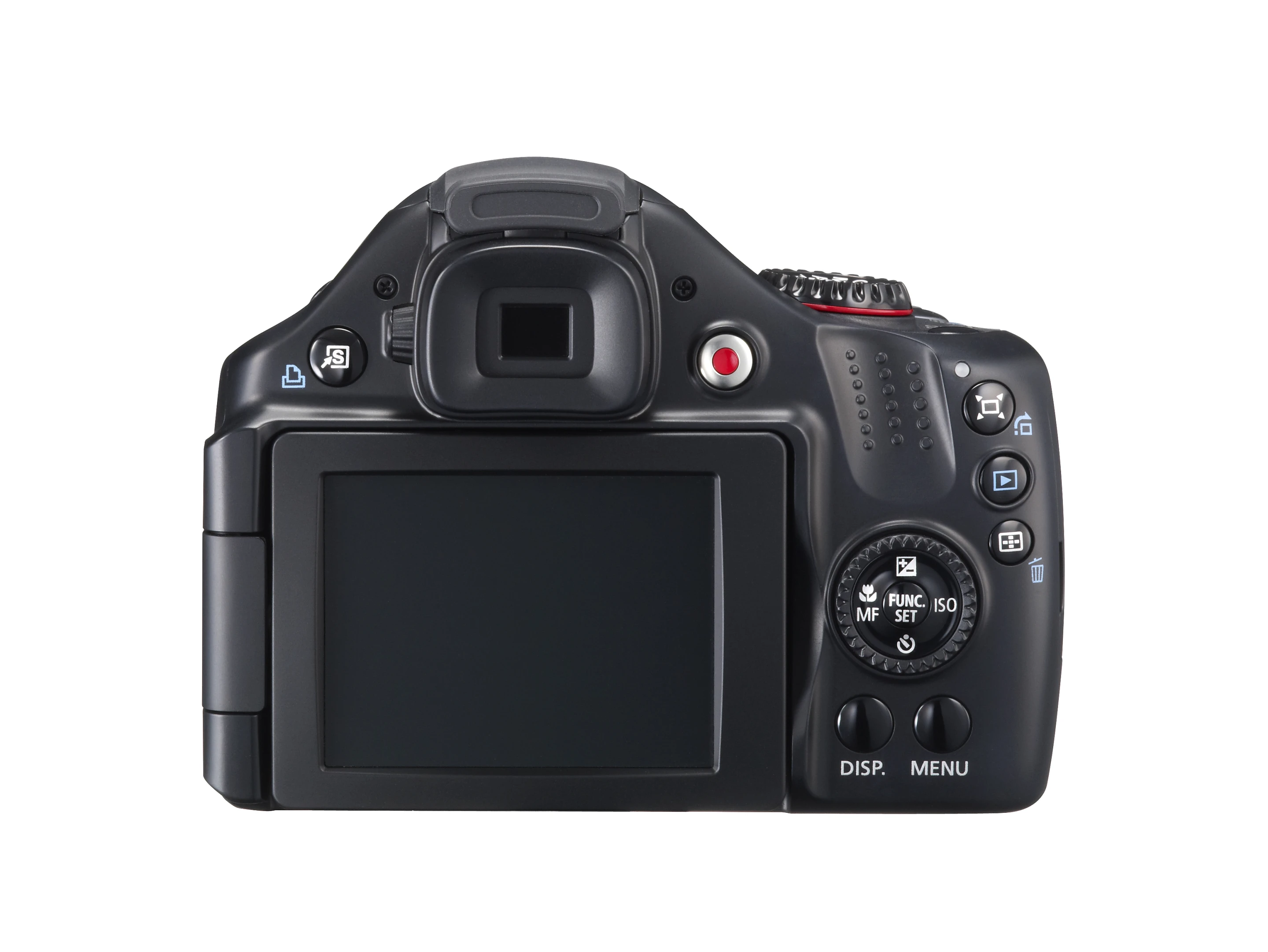 As well as now sporting a 2.7-inch, 230,000 dot vari-angle LCD, the SX30 IS is now powered by Li-ion and supports SDXC media card storage