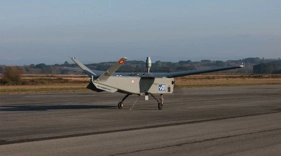 The ATLANTE Unmanned Aerial System on the runway at Lugo
