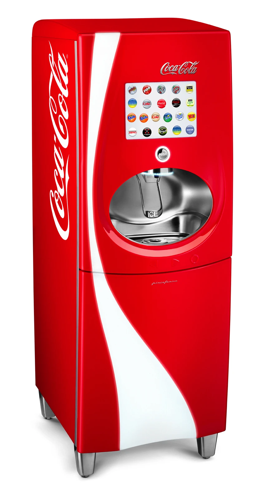 The 2011 Coca-Cola Freestyle machine uses an advanced touchscreen system to offer buyers more than 100 beverage selections
