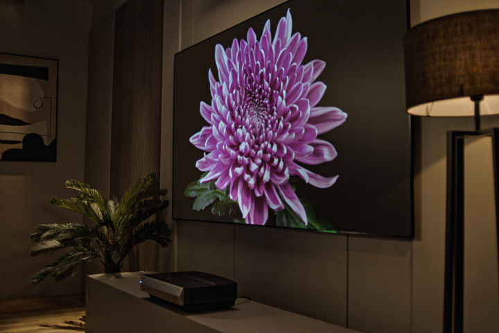 The Casiris A6 4K UST projector employs a triple-laser light source for improved color accuracy