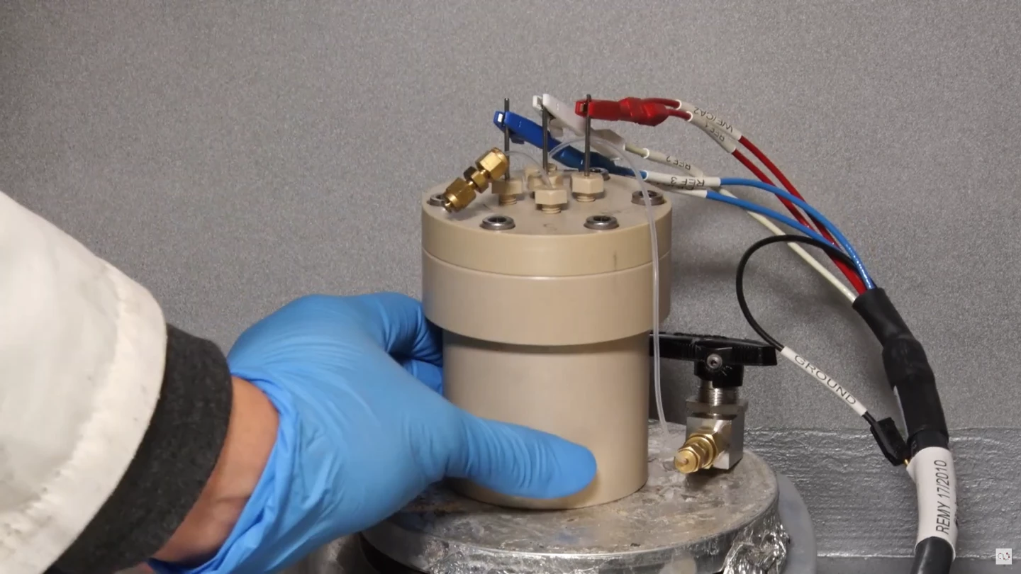 A prototype of the Jupiter Ionics ammonia electrolysis device, which its creators claim can produce ammonia highly efficiently, at scale, at room temperatures