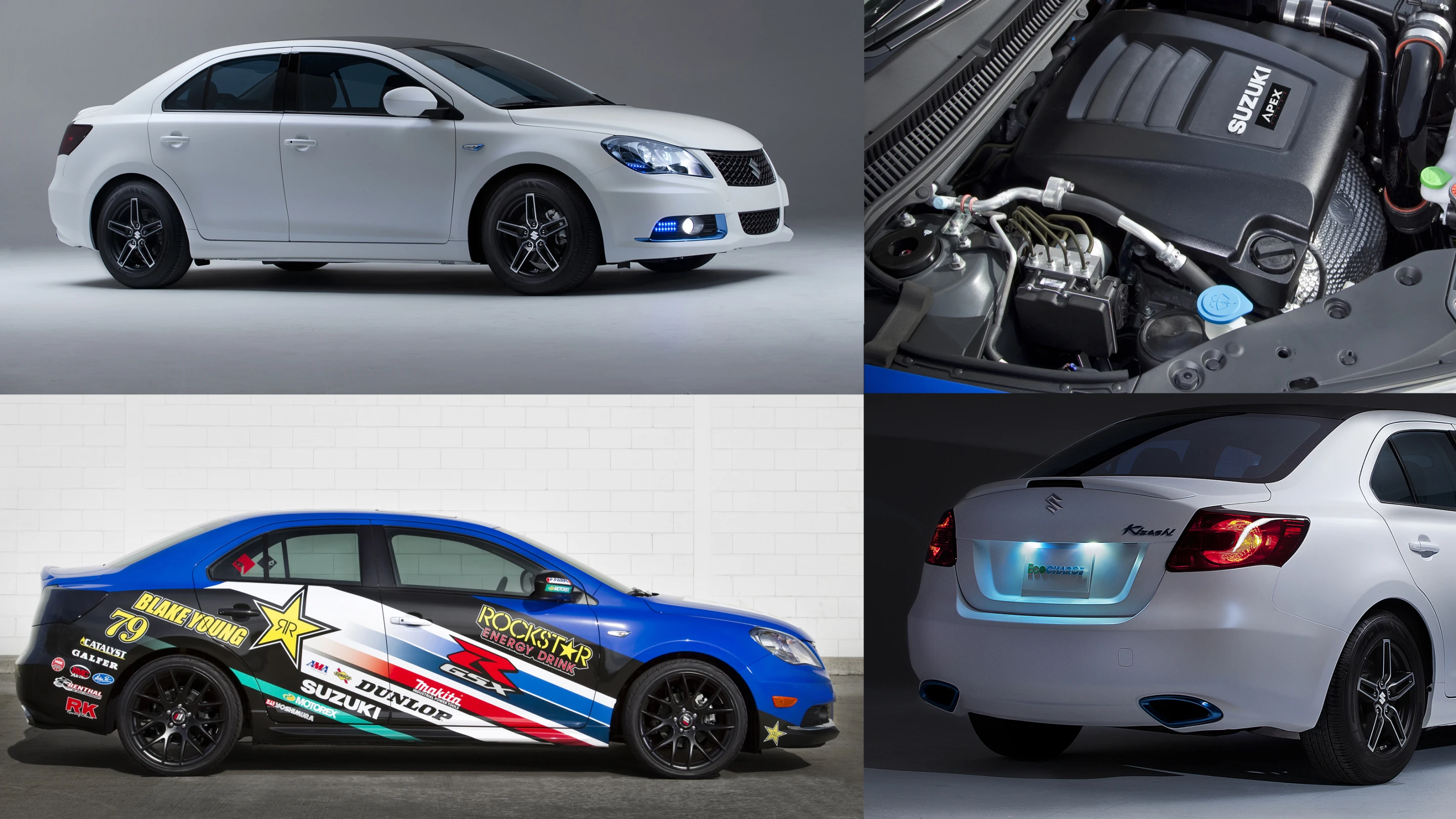Two new Suzuki Kizashi Concepts - one frugal, one powerful