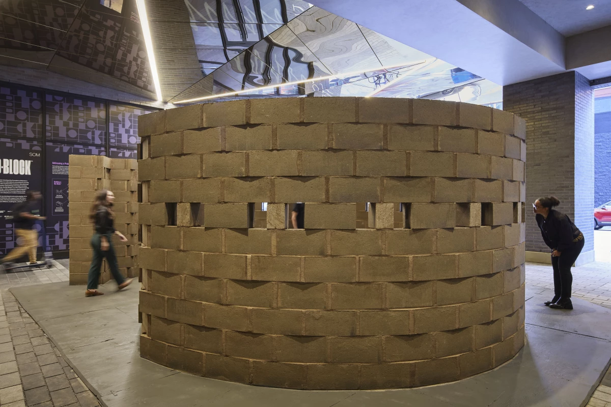 The Spiral is currently installed at the 2023 Chicago Architecture Biennial