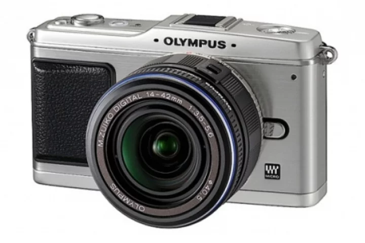 The Olympus E-P1 is a compact 12.3 megapixel camera with interchangeable lenses