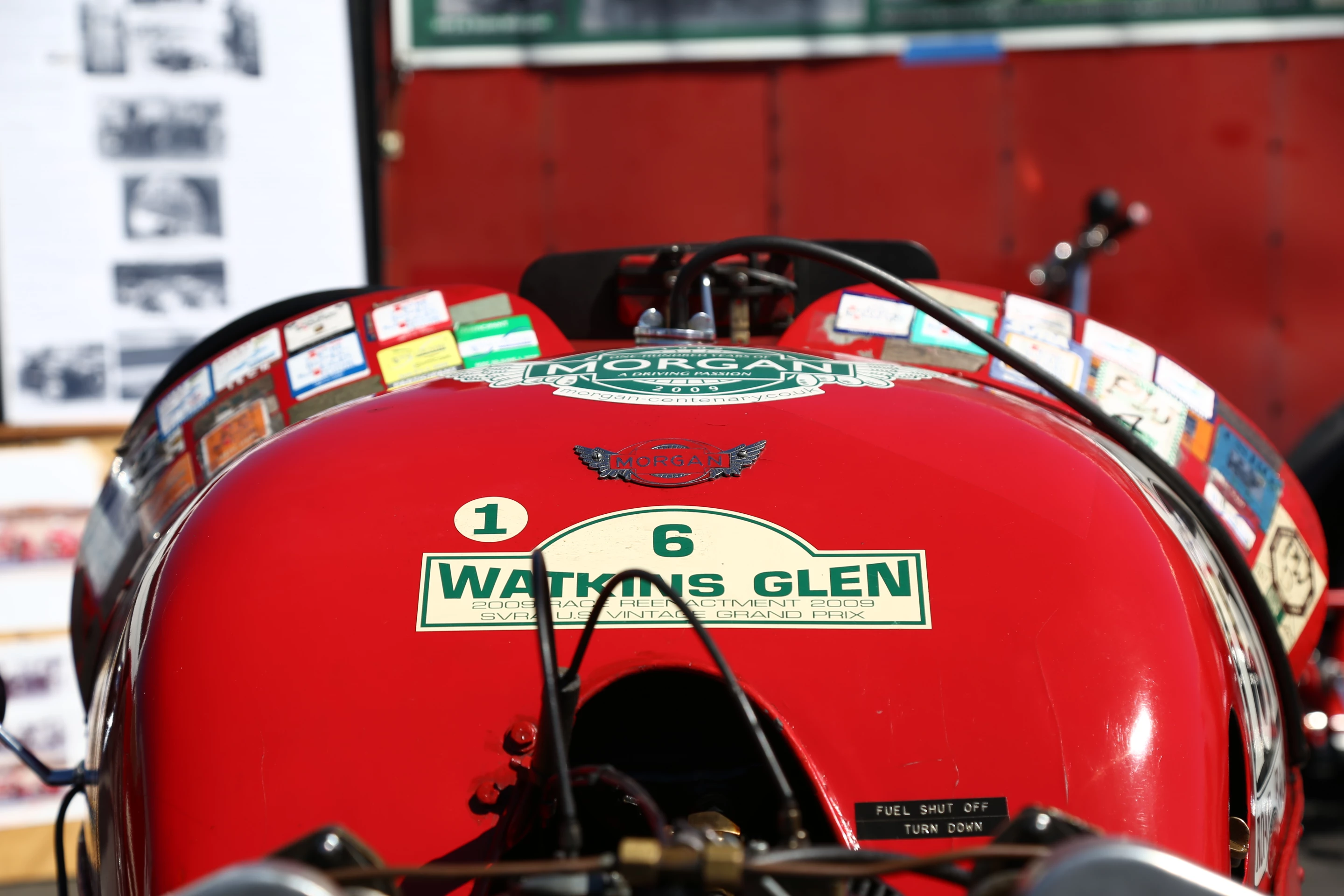 A 1930 Morgan 3-wheeler returned for the 2014 historic races (Photo: Angus MacKenzie/Gizmag.com)