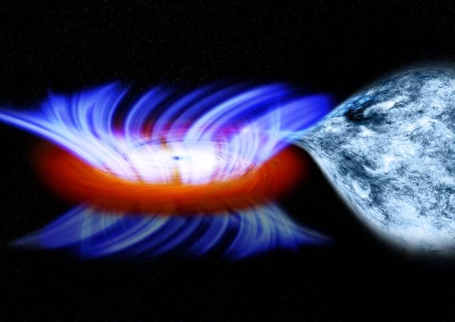 Artist's impression of stellar-mass black hole IGR J17091 (Image: NASA/CXC/M.Weiss)
