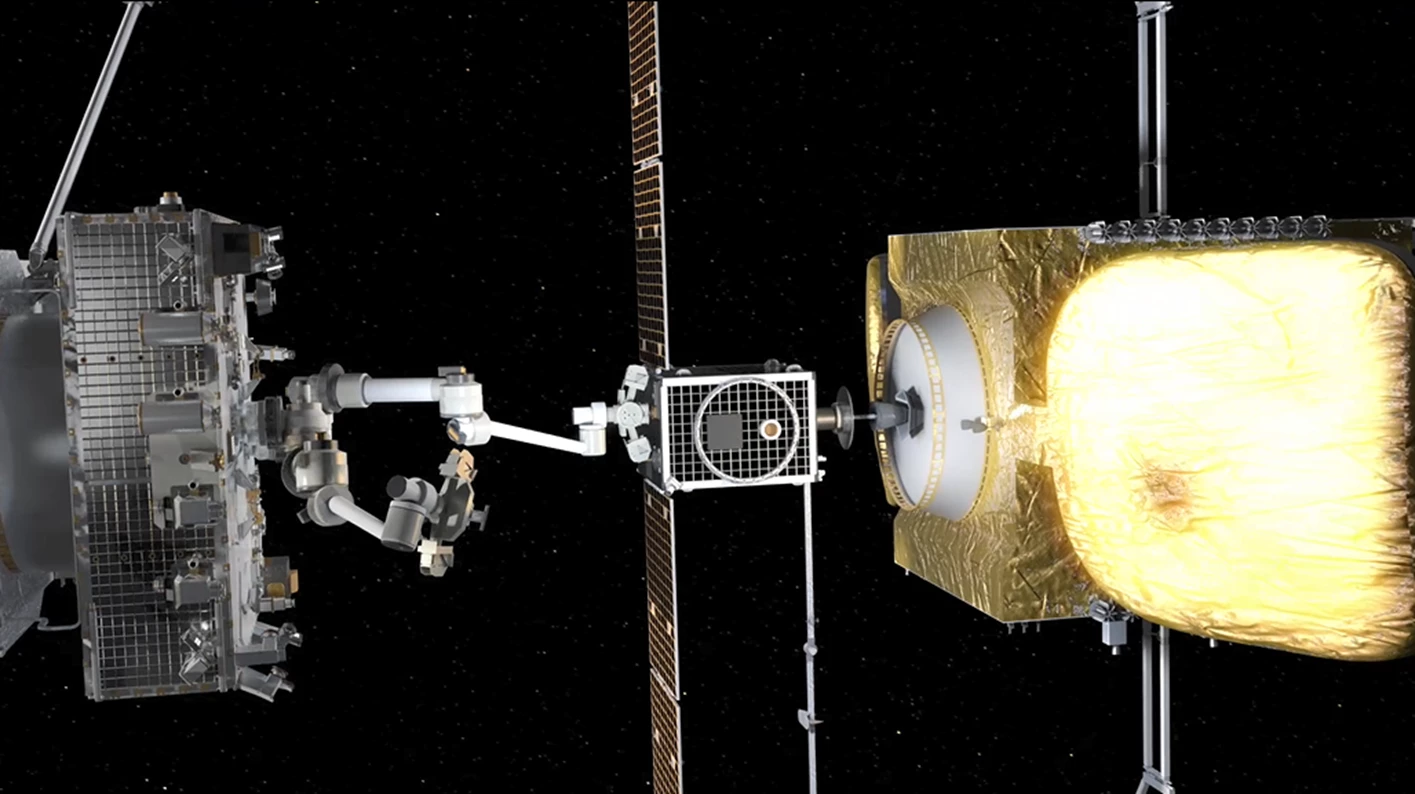 The MRV installing an MEP in a commercial satellite