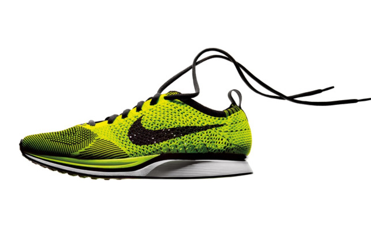 The Nike Flyknits incorporate engineered yarn uppers