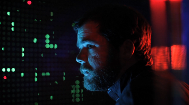 LED instrument panels were simulated using out-of-focus pegboards, lit from behind with colored lights
