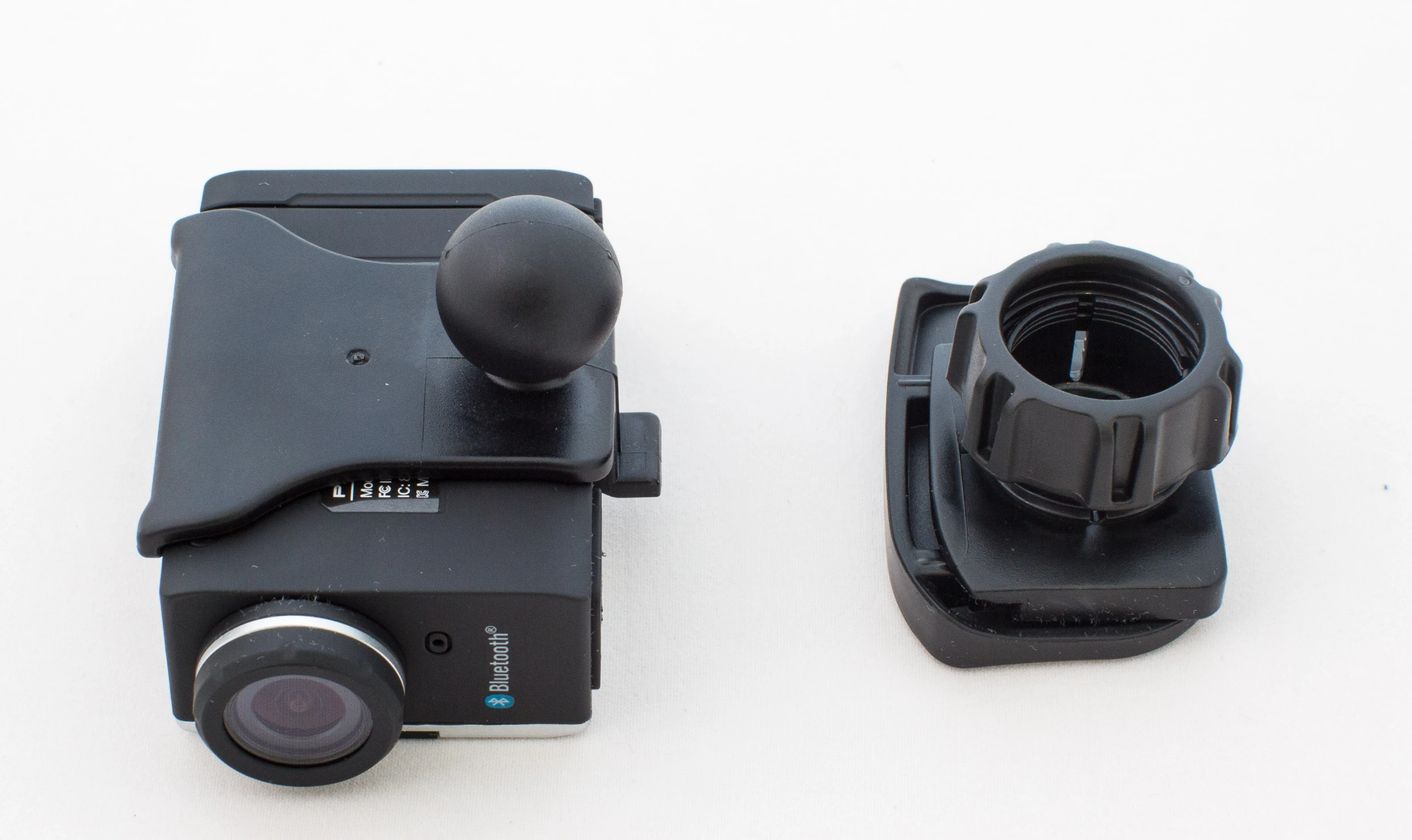 Sena Prism: ball head helmet mount (Photo: Loz Blain/Gizmag.com)