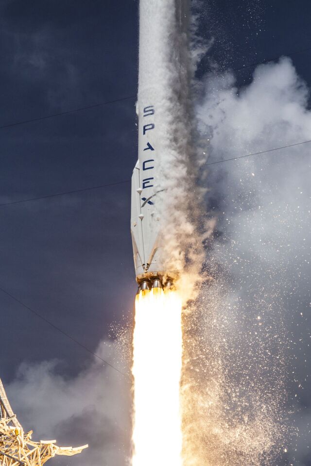 The latest version of the Falcon 9 rocket is 60 percent more massive, containing enough fuel to attempt a soft landing on most mission profiles (Photo: SpaceX)