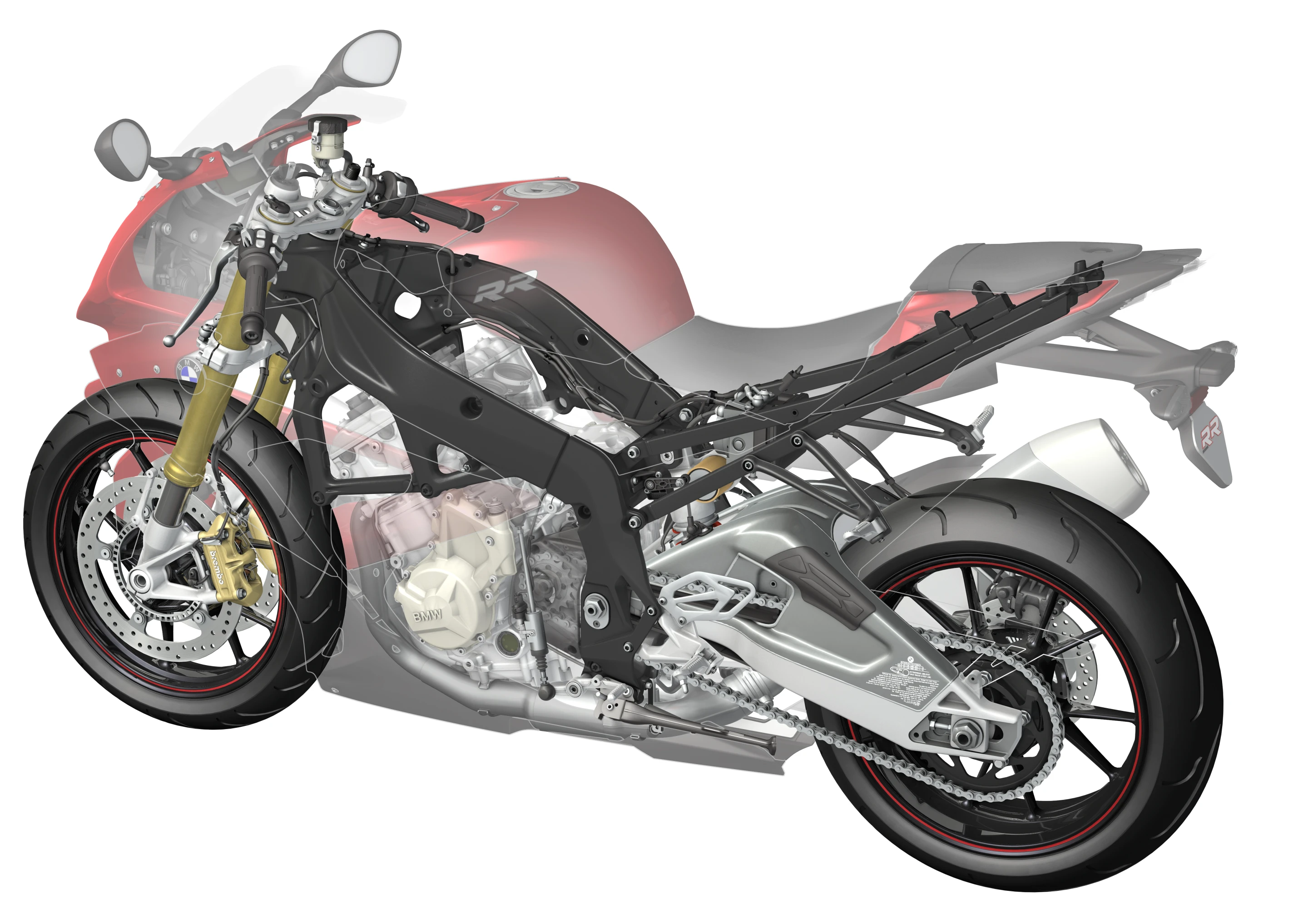 2015 BMW S1000RR: completely revised frame