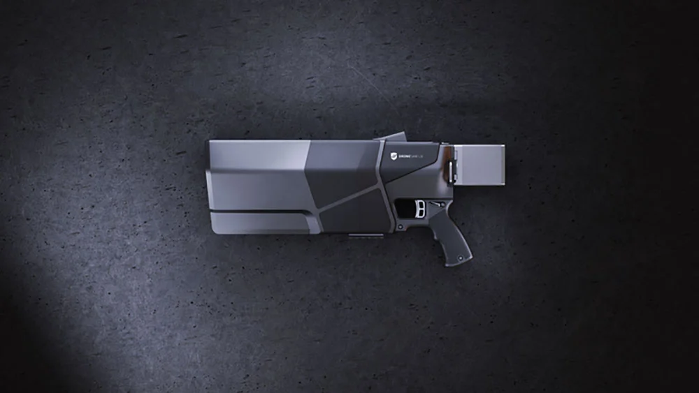 The DroneGun MkIII will work on drones within a 500-m (0.3-mi) range