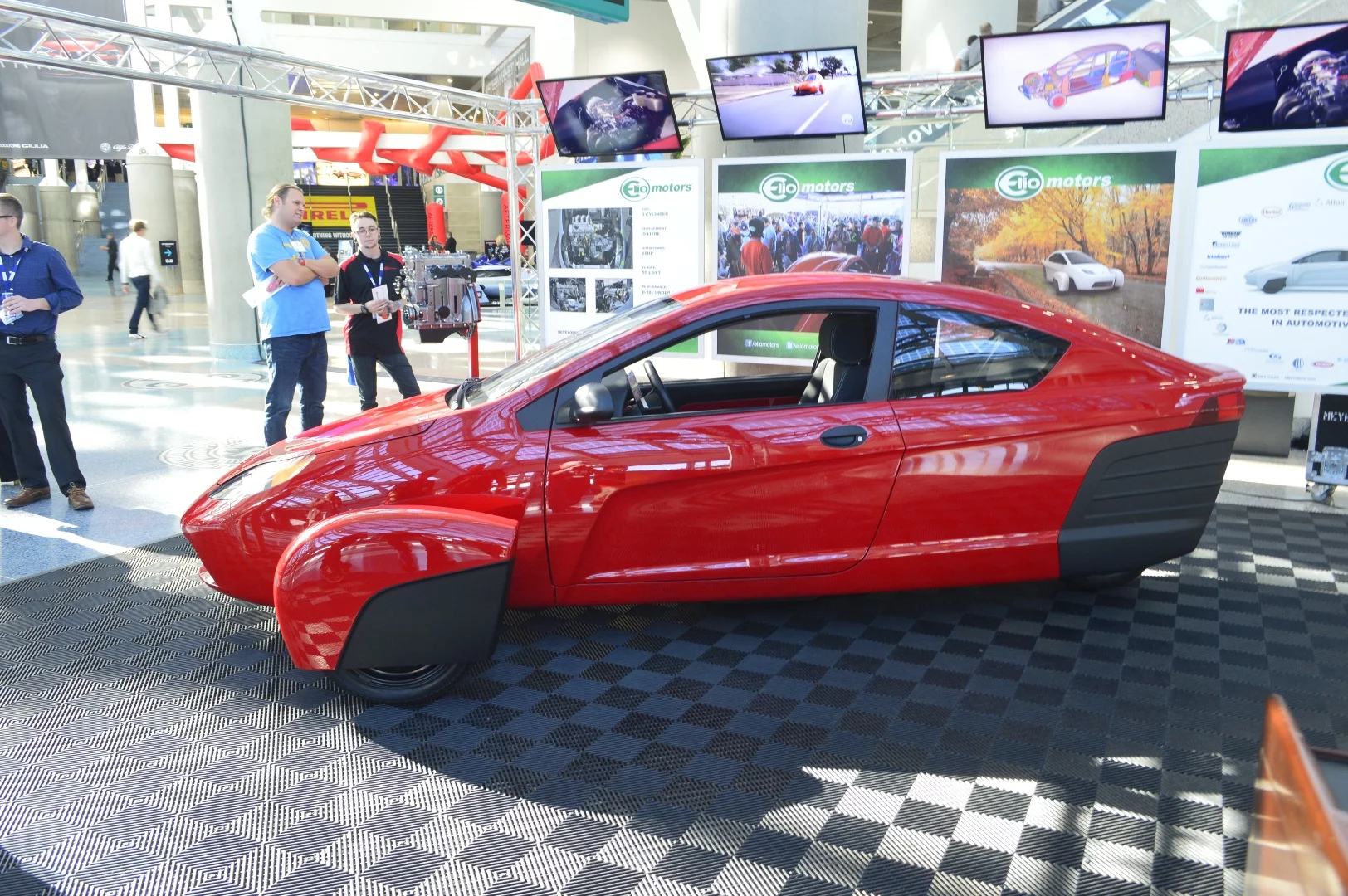 Elio buyers can reportedly expect 55 ft lb (75 Nm) of torque, a top speed of over 100 mph (161 km/h), and a 0 to 60 mph (97 km/h) time of under 10 seconds