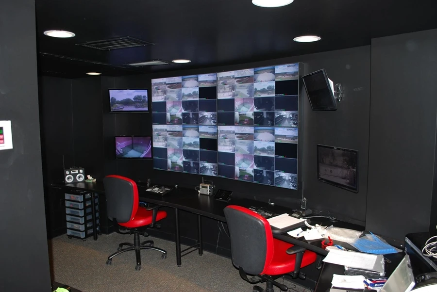 The shelters have a command center