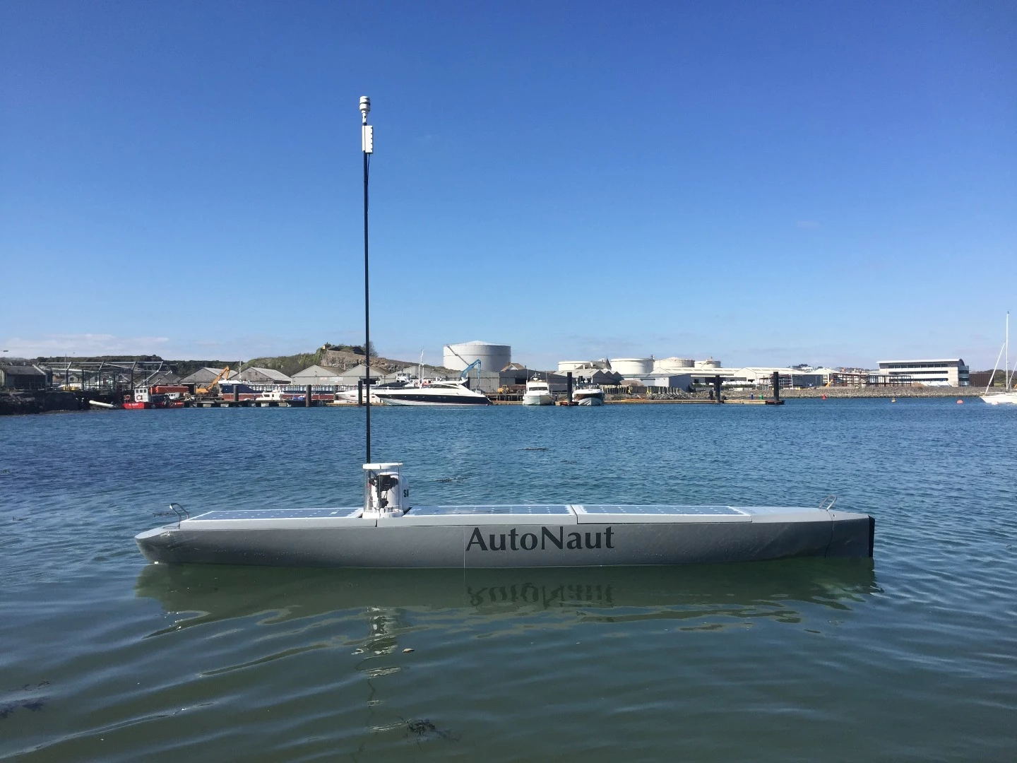The AutoNaut unmanned surface vessel has so far been sent on missions for NATO, the Royal Navy and the UK's Met Office