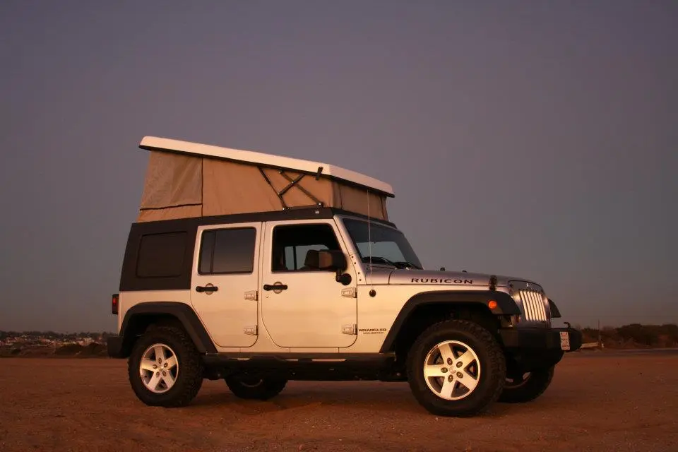 The J30 kit is a replacement roof with integrated pop-up tent