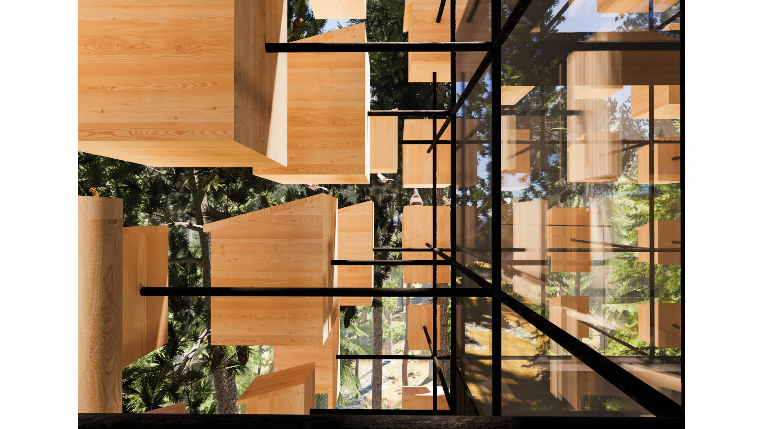 Biosphere's 350 birdhouses will be different sizes to suit different types of birds