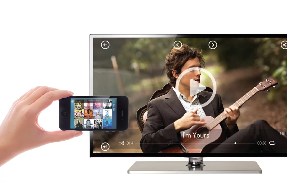 A smartphone app enables remote control