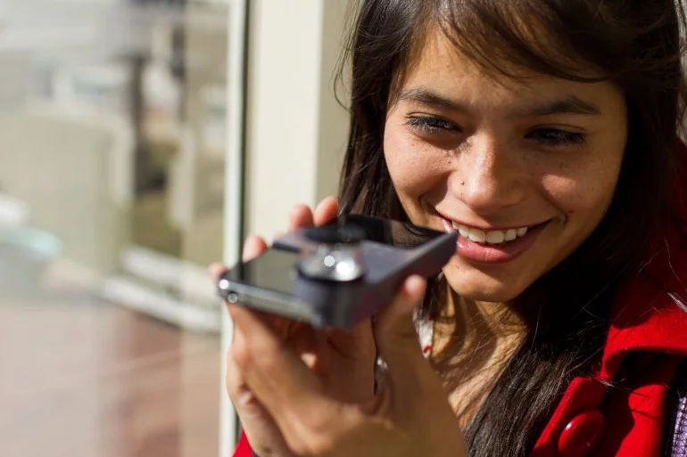 The Dot is a panoramic lens, that allows iPhone 4 users to shoot interactive 360-degree videos (Photo: Kogeto)