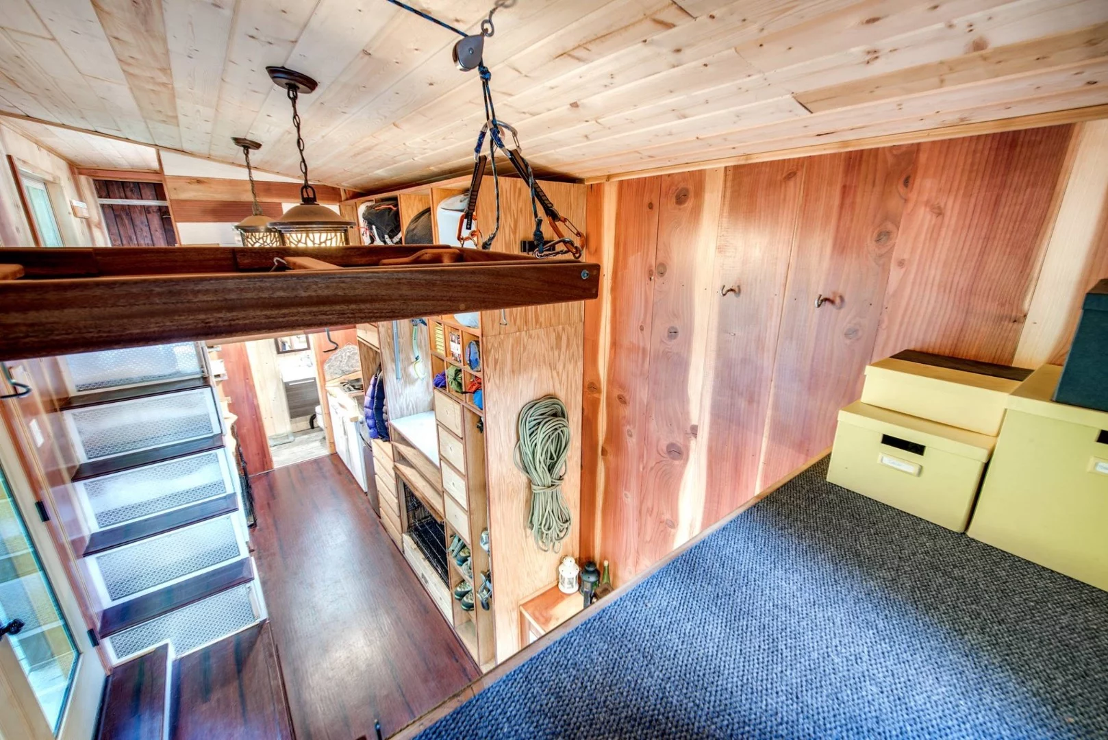 View from the storage loft