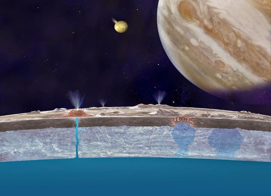 Old data has turned up new evidence of water plumes on Jupiter's moon, Europa