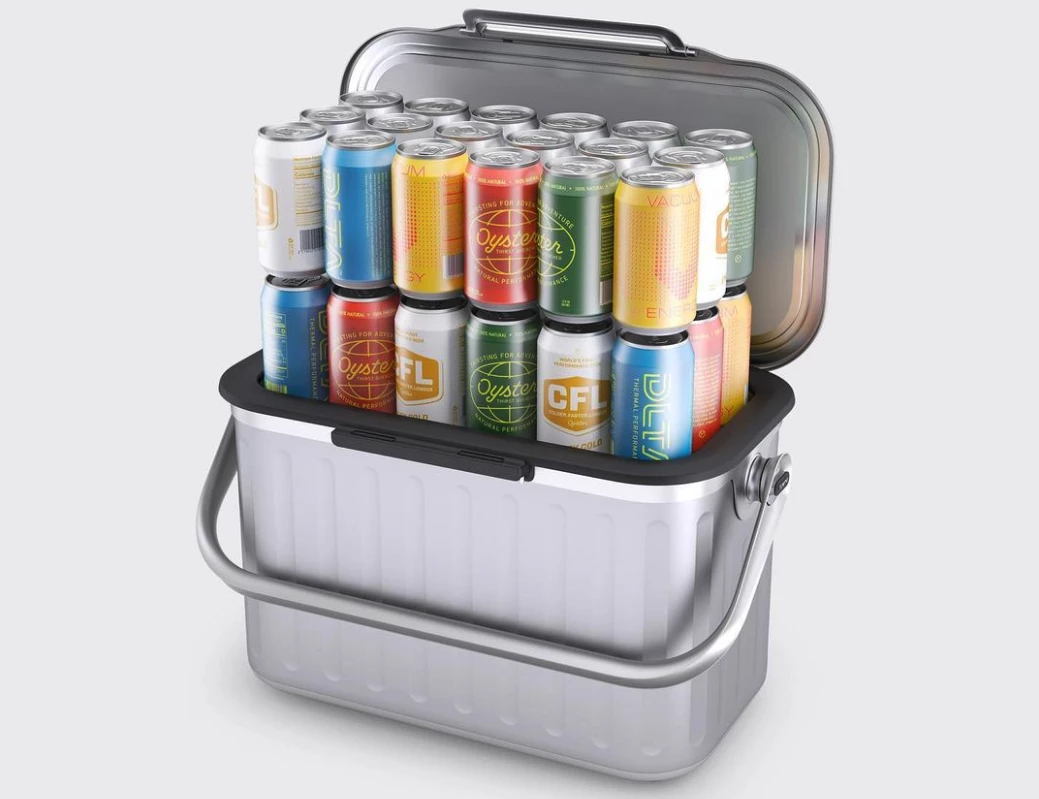 With its slim walls and efficient vacuum insulation, the Oyster doesn't need ice to keep those 36 beers cold – meaning more of what you want in a smaller, lighter cooler