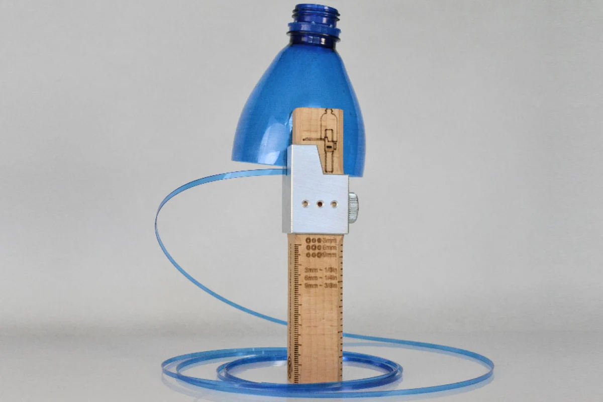 The Plastic Bottle Cutter helps repurpose bottles and spare the environment