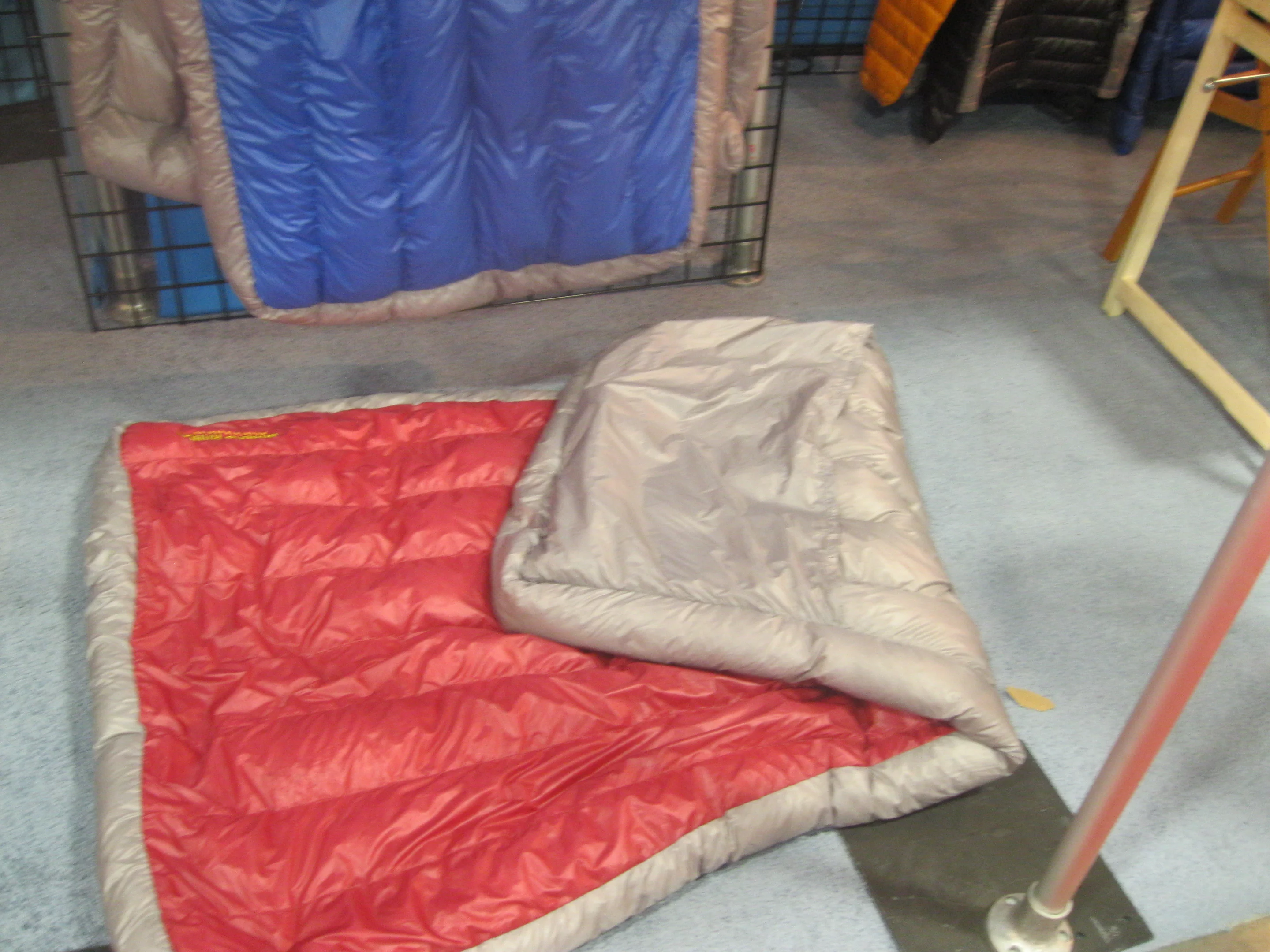 The Brooks-Range Cloak's tubed borders are designed to keep the quilt anchored on top of you