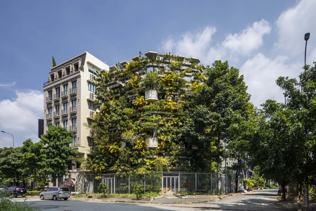 The Urban Farming Office is located in a burgeoning area of Ho Chi Minh City, Vietnam