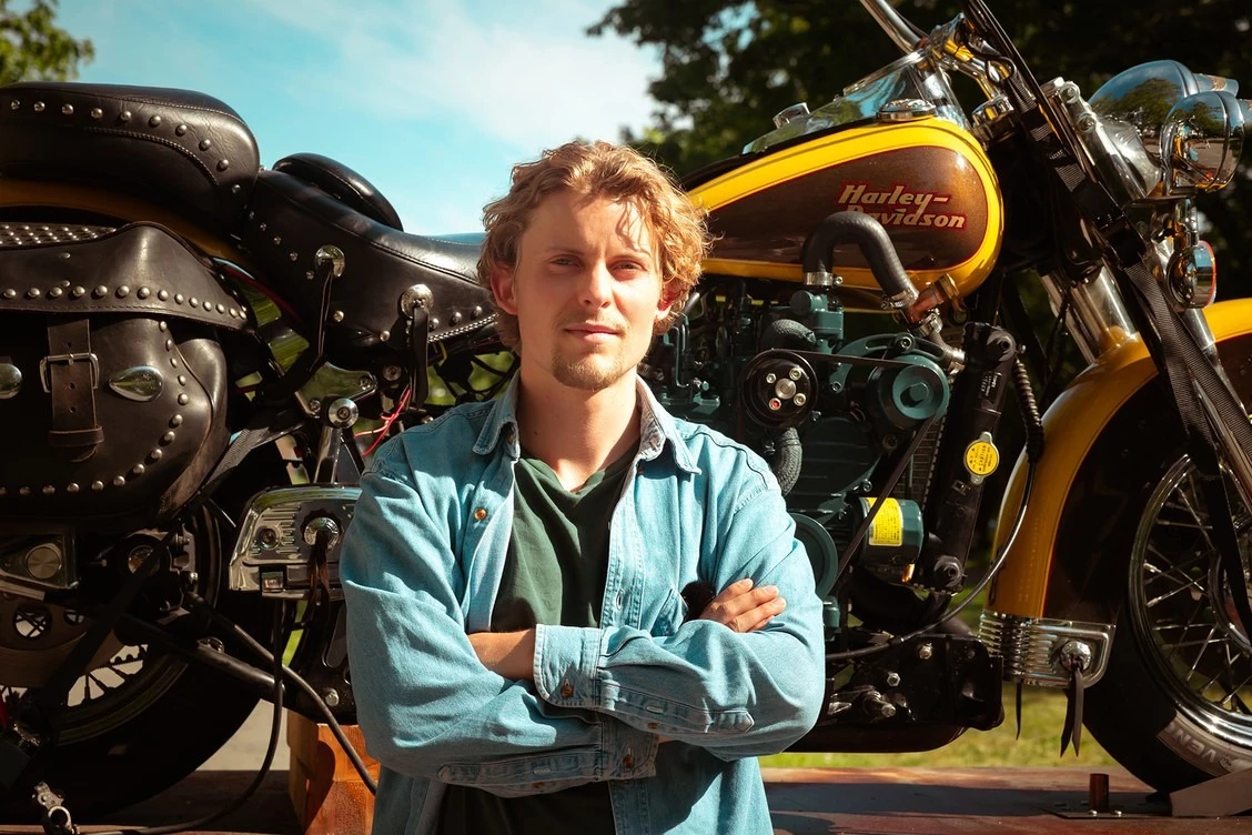 Alex Jennison is currently on a 1,200-mile ride down the western coast of the United States on this modified bike