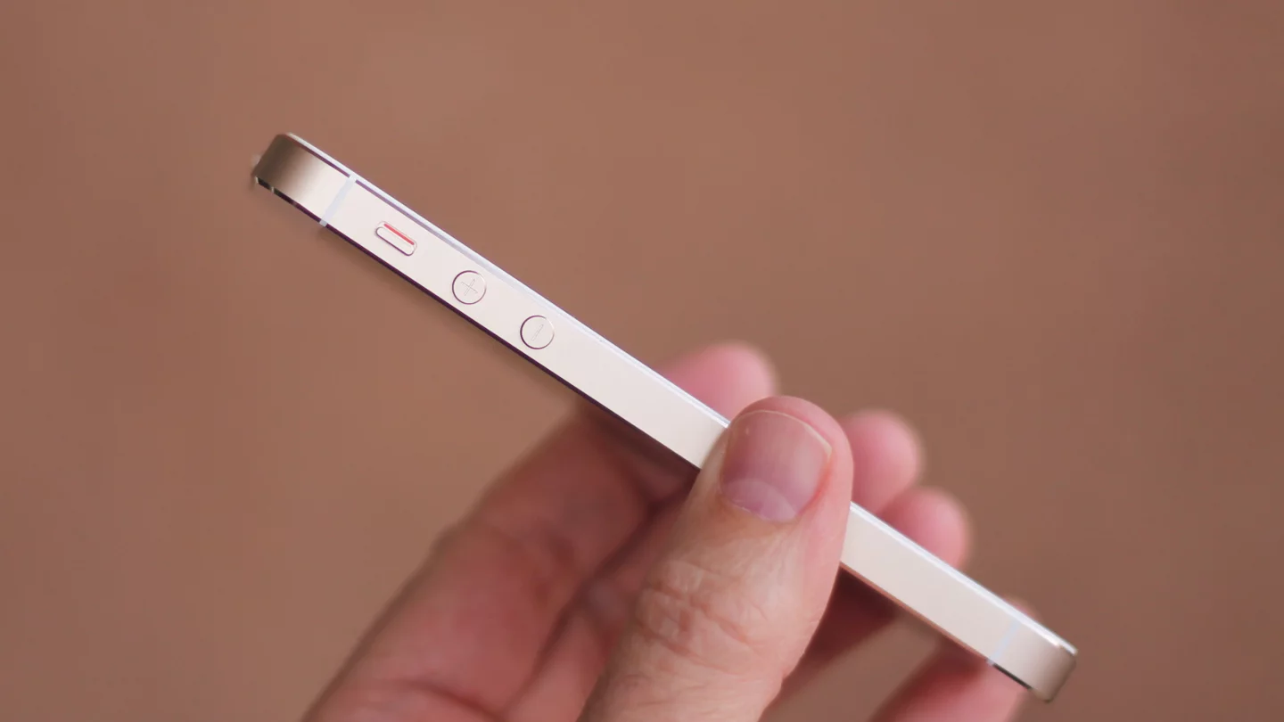 The iPhone 5s is a mere 7.6 mm thick