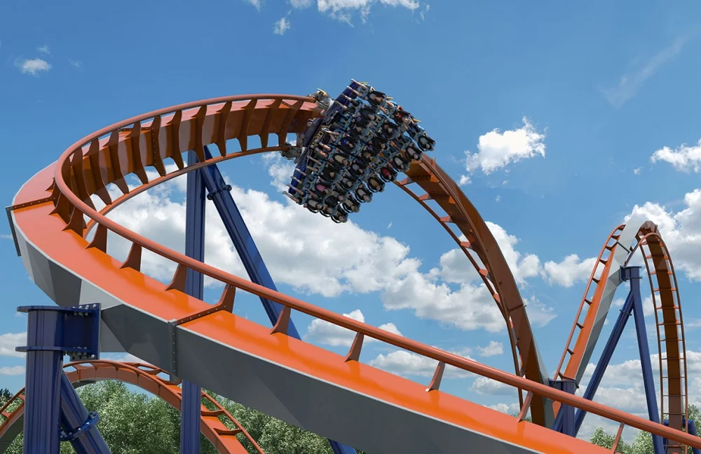 Valravn is said to have the most inversions on a dive coaster, at three