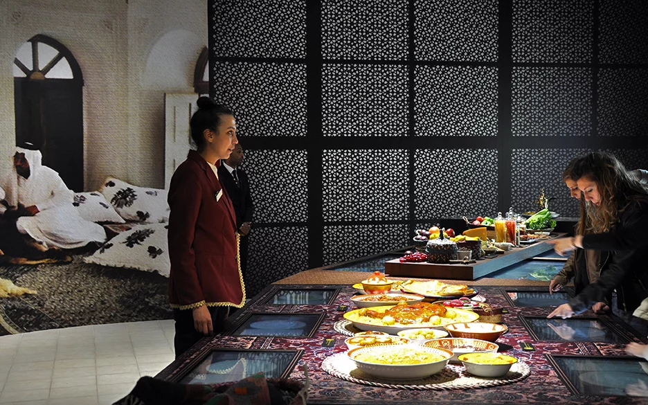 Inside the Qatar Pavilion