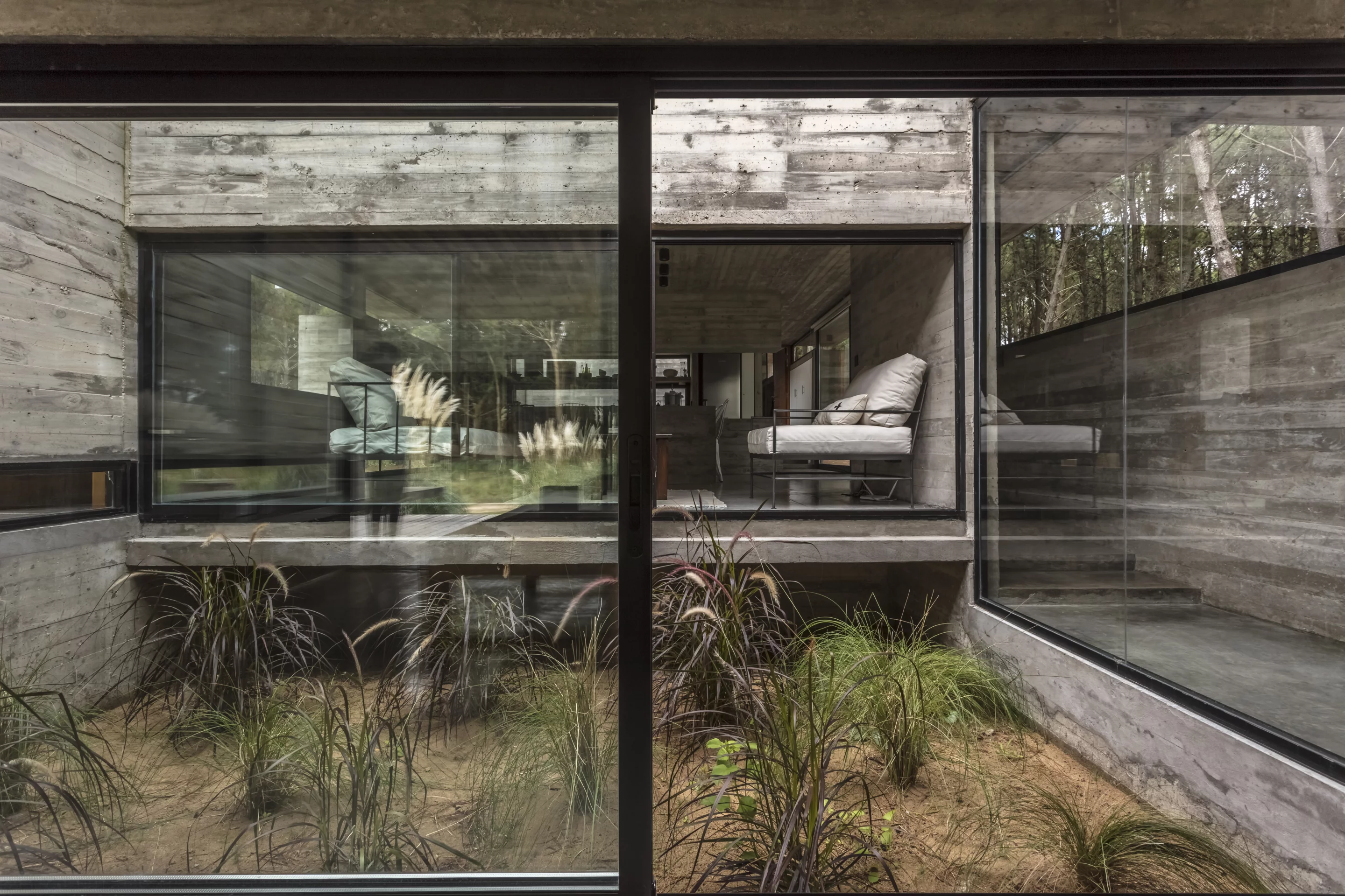Recently completed by local architecture firm Besonias Almeida, the Forest House is set on Argentina's Costa Esmeralda