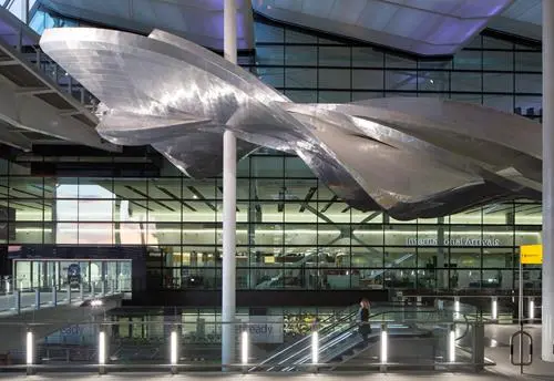 The sculpture harkens back to earlier artistic studies in motion, such as those by photographer Eadweard Muybridge (Photo: Heathrow Airports Limited)